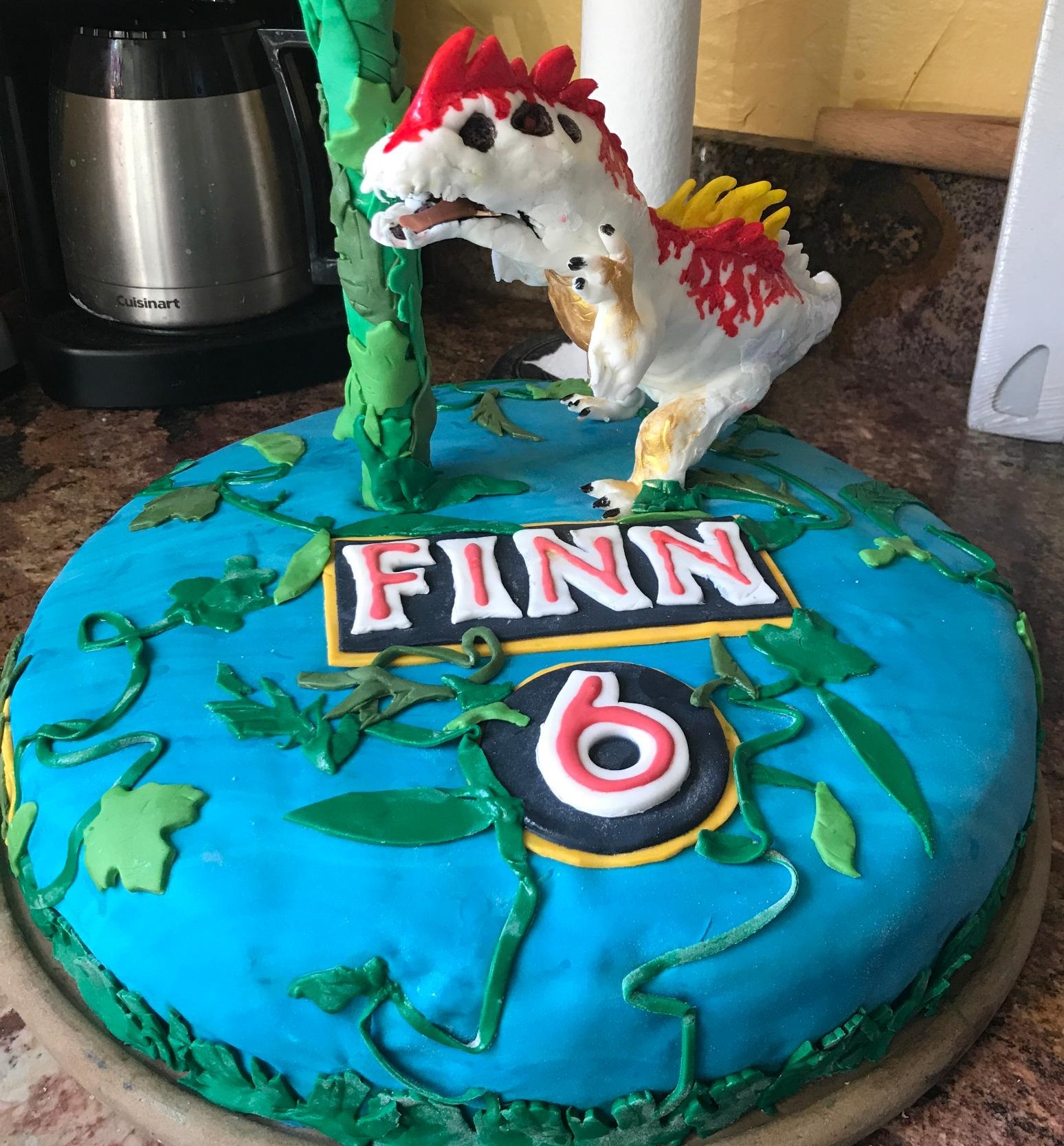 Jurassic World Birthday Cake Strawberries and Cream