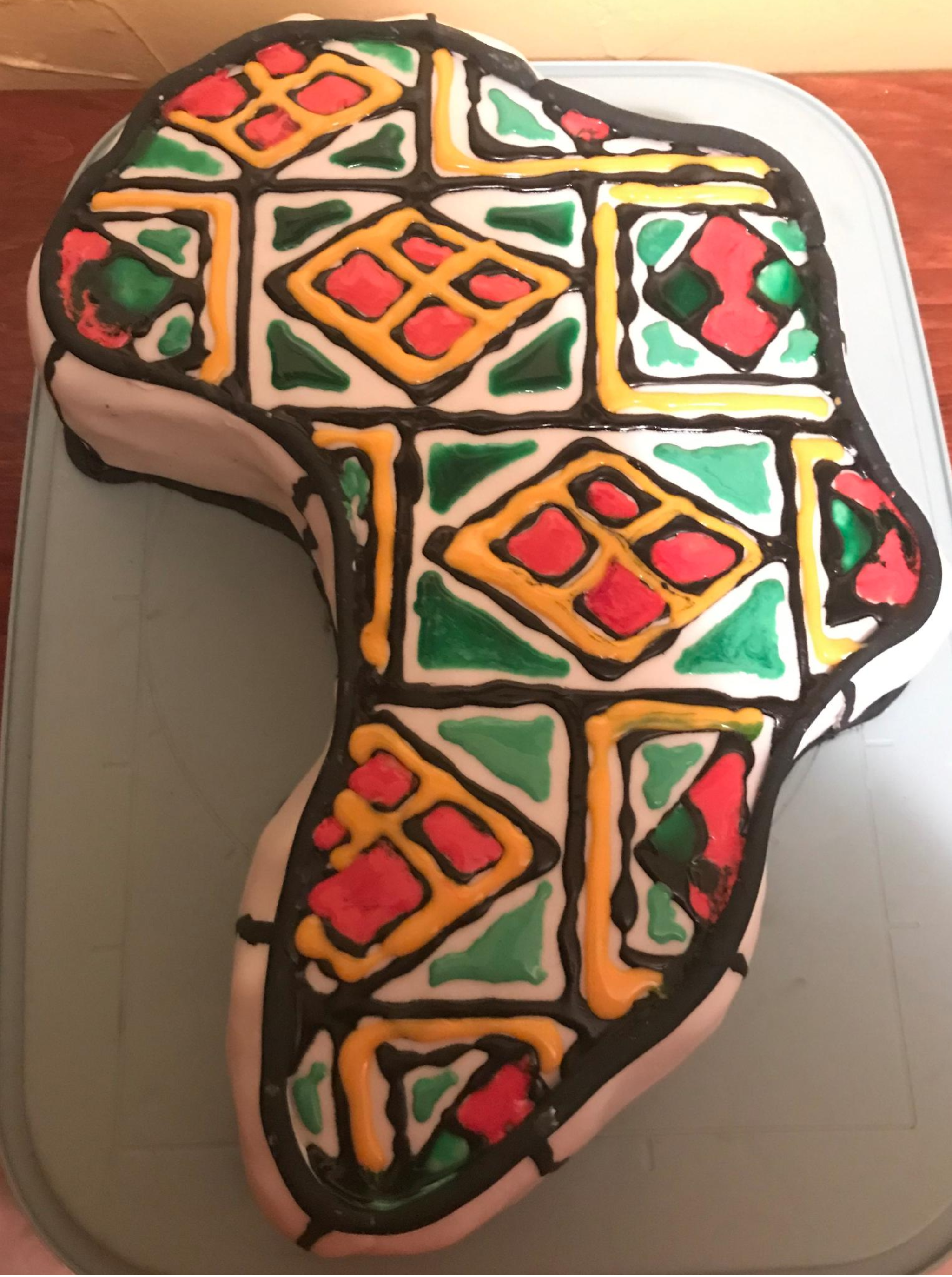 Ndebele Style Africa Double Chocolate Cake
