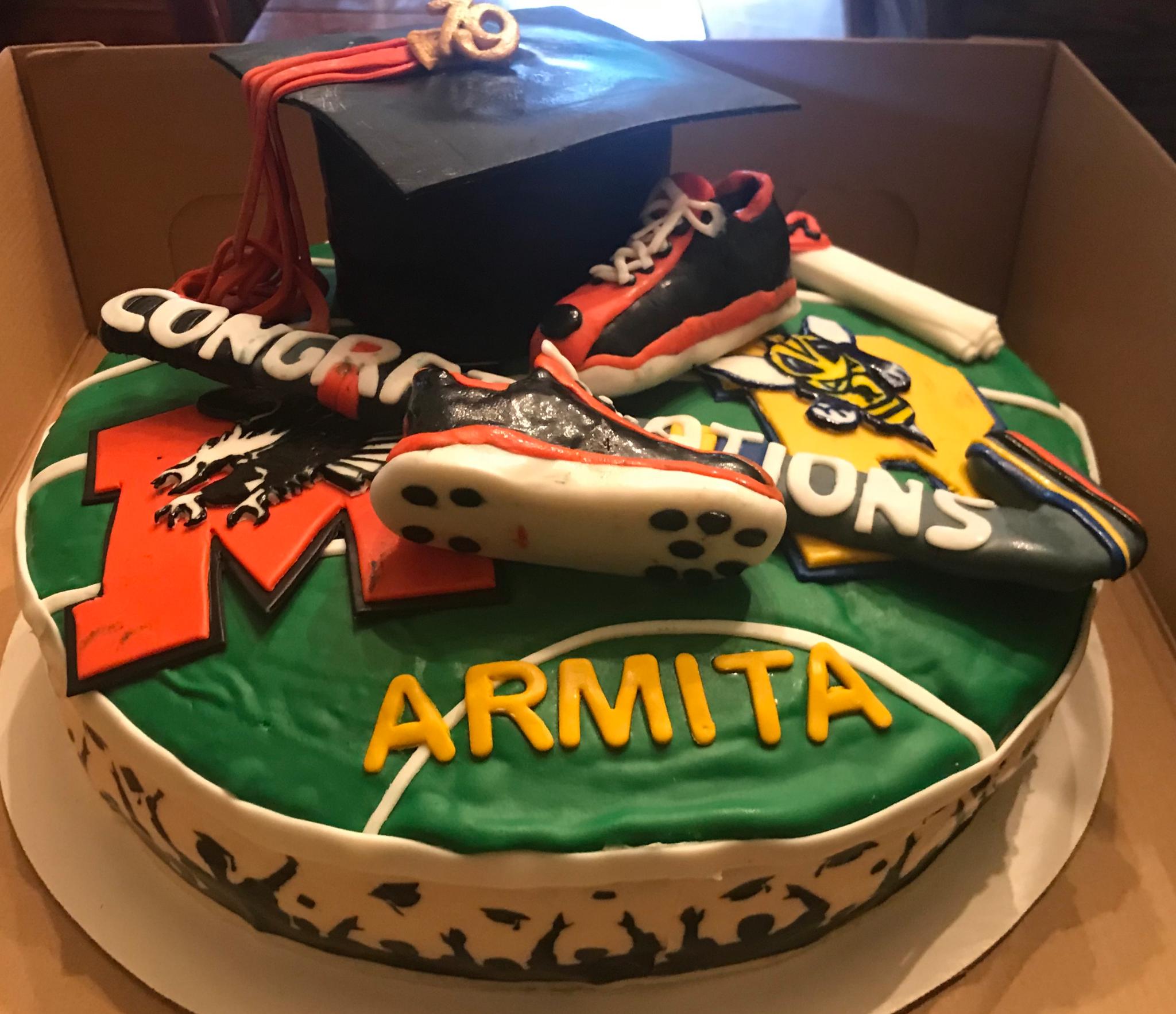 Field Hockey Graduation Celebration Half Chocolate/Half Vanilla