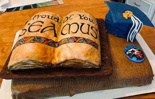 Measures 10 x 14 inches with additional cake sizes on top.